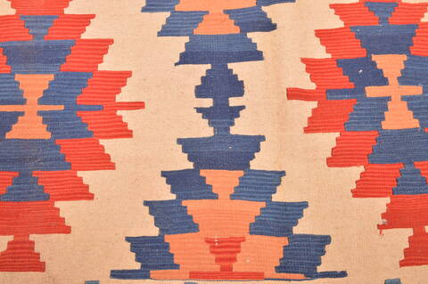 Kilim Blue Hand Knotted 51 X 83  Area Rug 100-76448 Image 3