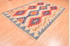 Kilim Blue Hand Knotted 51 X 83  Area Rug 100-76448 Thumb 5