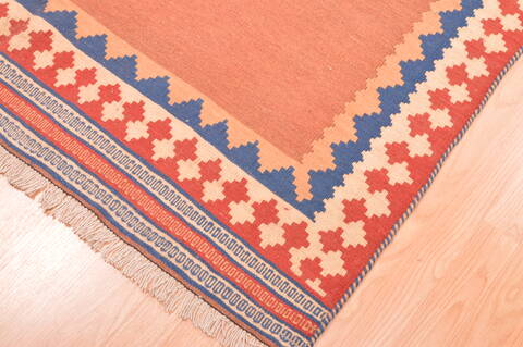 Kilim Beige Hand Knotted 48 X 90  Area Rug 100-76450 Image 1
