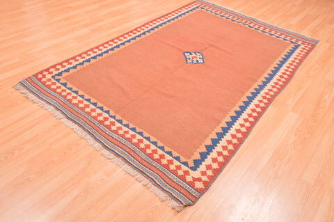 Kilim Beige Hand Knotted 48 X 90  Area Rug 100-76450 Image 5