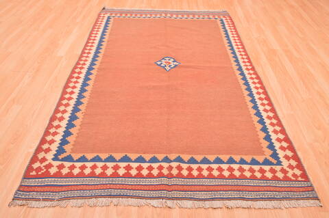 Kilim Beige Hand Knotted 48 X 90  Area Rug 100-76450 Image 6