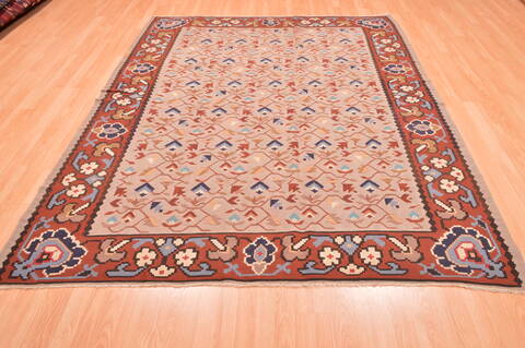 Kilim Grey Hand Knotted 67 X 810  Area Rug 100-76453 Image 1