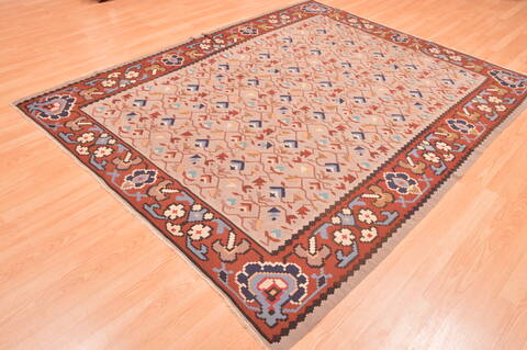 Kilim Grey Hand Knotted 67 X 810  Area Rug 100-76453 Image 2