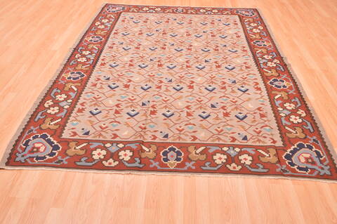 Kilim Grey Hand Knotted 67 X 810  Area Rug 100-76453 Image 3