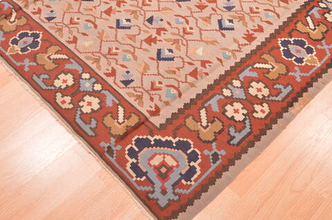 Kilim Grey Hand Knotted 67 X 810  Area Rug 100-76453 Image 4