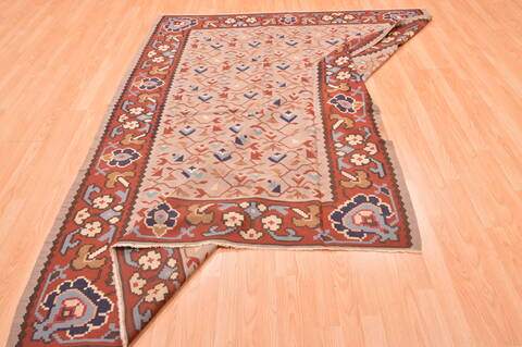 Kilim Grey Hand Knotted 67 X 810  Area Rug 100-76453 Image 5
