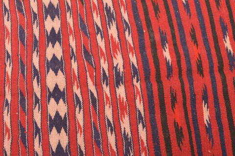 Kilim Red Runner Hand Knotted 45 X 91  Area Rug 100-76454 Image 6
