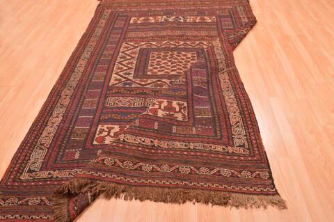 Kilim Brown Hand Knotted 57 X 88  Area Rug 100-76455 Image 4