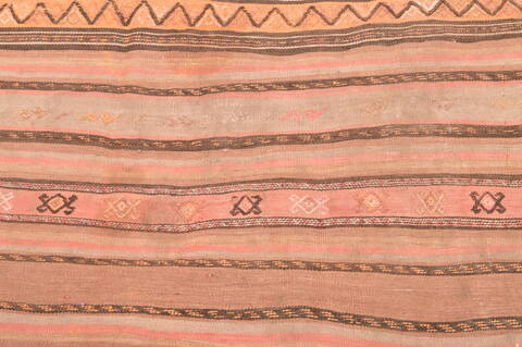 Kilim Brown Runner Hand Knotted 45 X 106  Area Rug 100-76459 Image 6
