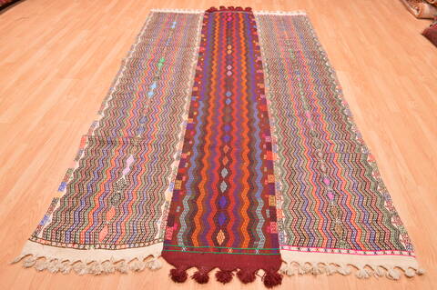 Kilim Green Hand Knotted 52 X 94  Area Rug 100-76463 Image 2