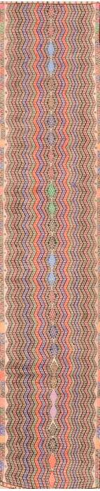 Kilim Green Hand Knotted 52 X 94  Area Rug 100-76463 Image 0