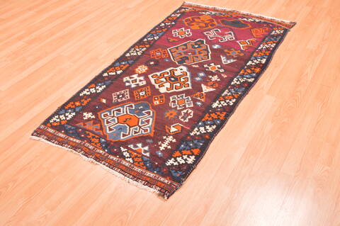 Kilim Red Hand Knotted 31 X 511  Area Rug 100-76484 Image 6