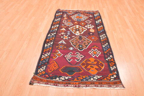 Kilim Red Hand Knotted 31 X 511  Area Rug 100-76484 Image 7