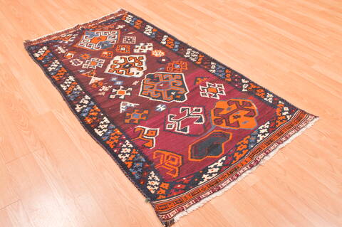 Kilim Red Hand Knotted 31 X 511  Area Rug 100-76484 Image 8
