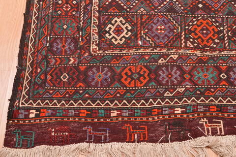 Kilim Brown Runner Hand Knotted 50 X 1910  Area Rug 100-76489 Image 13