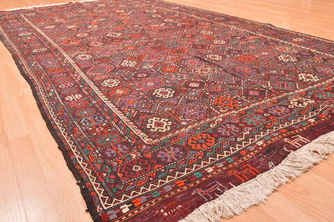 Kilim Brown Runner Hand Knotted 50 X 1910  Area Rug 100-76489 Image 8