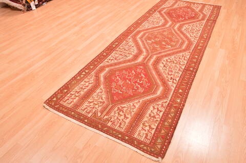 Kilim Red Runner Hand Knotted 36 X 100  Area Rug 100-76492 Image 10