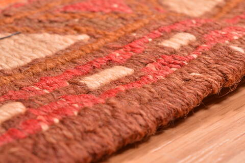Kilim Red Runner Hand Knotted 36 X 100  Area Rug 100-76492 Image 5