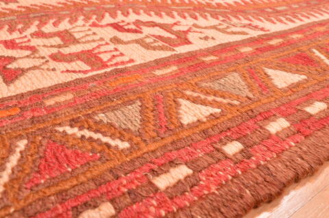 Kilim Red Runner Hand Knotted 36 X 100  Area Rug 100-76492 Image 7