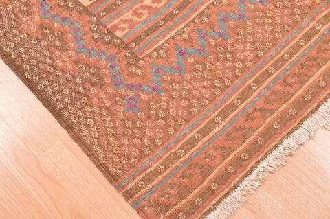 Kilim Beige Hand Knotted 49 X 70  Area Rug 100-76493 Image 6