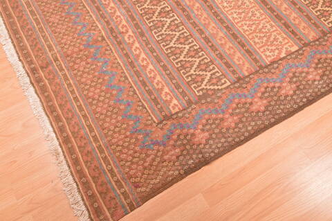 Kilim Beige Hand Knotted 49 X 70  Area Rug 100-76493 Image 7