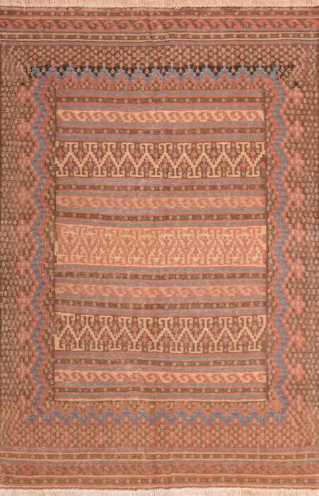 Kilim Beige Hand Knotted 49 X 70  Area Rug 100-76493 Image 0
