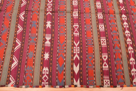Kilim Red Runner Hand Knotted 411 X 911  Area Rug 100-76494 Image 1