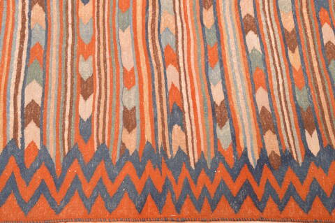 Kilim Beige Hand Knotted 410 X 79  Area Rug 100-76495 Image 3
