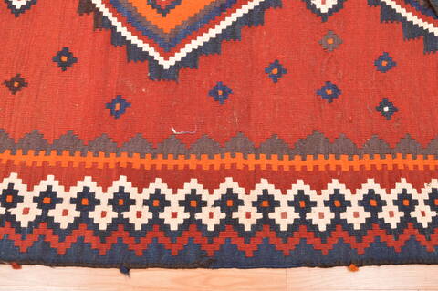 Kilim Brown Runner Hand Knotted 43 X 96  Area Rug 100-76498 Image 1