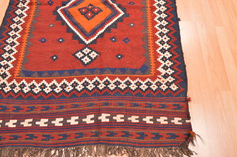 Kilim Brown Runner Hand Knotted 43 X 96  Area Rug 100-76498 Image 6