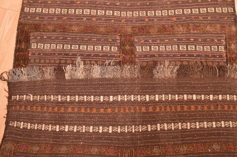 Kilim Brown Square Flat Woven 39 X 41  Area Rug 100-76504 Image 1