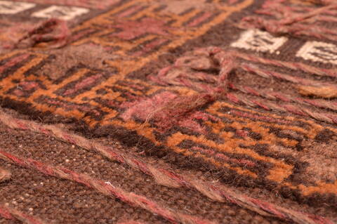Kilim Brown Square Flat Woven 39 X 41  Area Rug 100-76504 Image 5