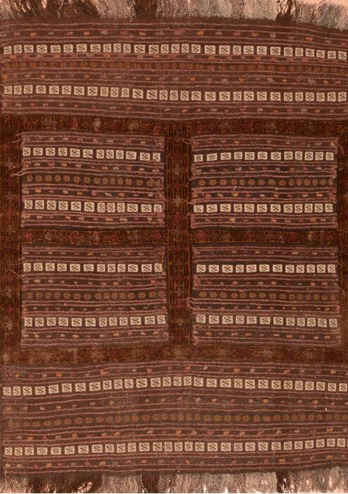 Kilim Brown Square Flat Woven 39 X 41  Area Rug 100-76504 Image 0