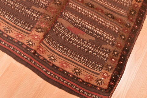 Kilim Brown Square Hand Knotted 311 X 311  Area Rug 100-76505 Image 4