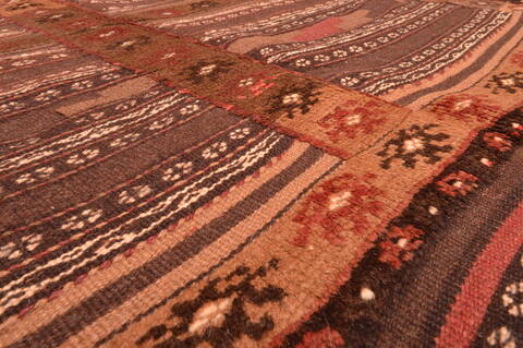 Kilim Brown Square Hand Knotted 311 X 311  Area Rug 100-76505 Image 6
