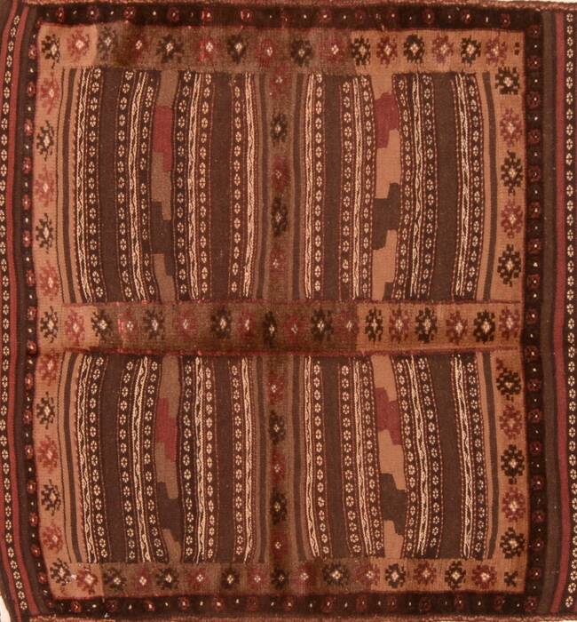 Kilim Brown Square Hand Knotted 311 X 311  Area Rug 100-76505 Image 0