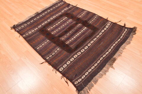 Kilim Brown Flat Woven 36 X 48  Area Rug 100-76506 Image 7