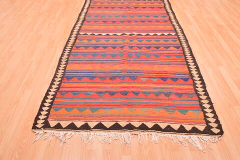 Kilim Beige Hand Knotted 47 X 84  Area Rug 100-76507 Image 4