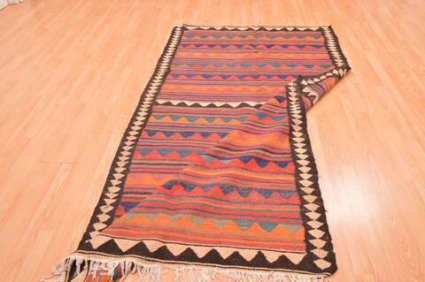 Kilim Beige Hand Knotted 47 X 84  Area Rug 100-76507 Image 7