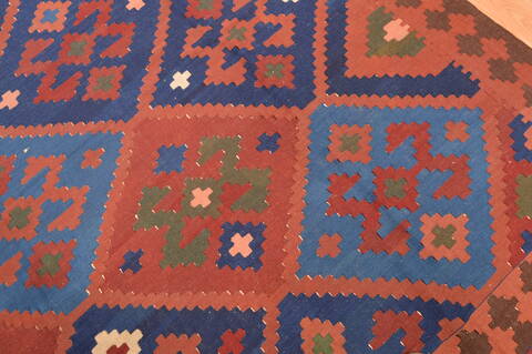Kilim Brown Hand Knotted 66 X 79  Area Rug 100-76510 Image 6