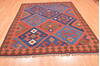 Kilim Brown Hand Knotted 66 X 79  Area Rug 100-76510 Thumb 4
