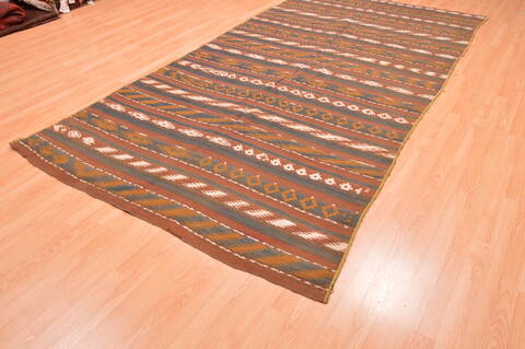 Kilim Green Flat Woven 57 X 111  Area Rug 100-76511 Image 2