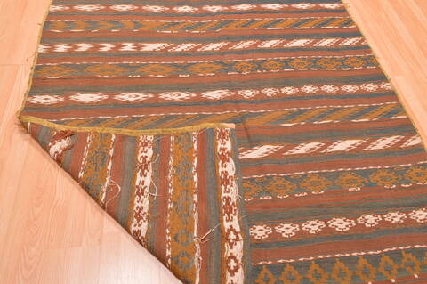 Kilim Green Flat Woven 57 X 111  Area Rug 100-76511 Image 5