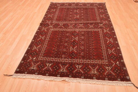 Khan Mohammadi Brown Hand Knotted 49 X 75  Area Rug 100-76513 Image 1