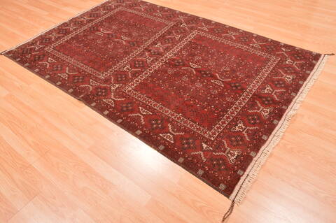 Khan Mohammadi Brown Hand Knotted 49 X 75  Area Rug 100-76513 Image 2