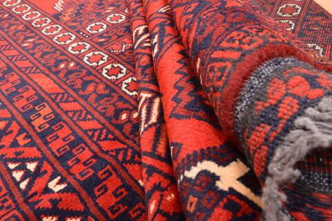 Khan Mohammadi Red Hand Knotted 56 X 810  Area Rug 100-76514 Image 11