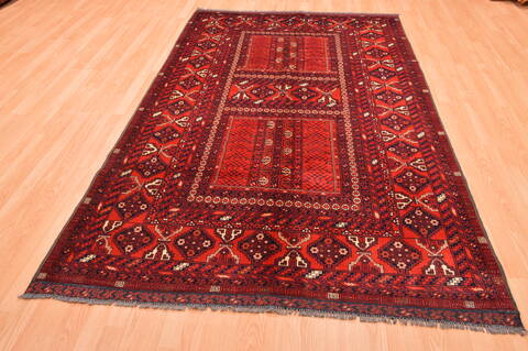 Khan Mohammadi Red Hand Knotted 56 X 810  Area Rug 100-76514 Image 1