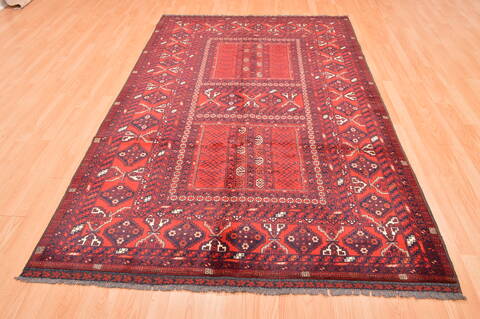 Khan Mohammadi Red Hand Knotted 56 X 810  Area Rug 100-76514 Image 3