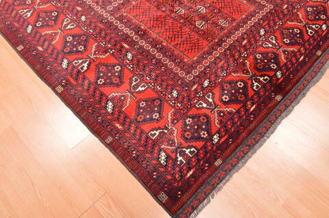 Khan Mohammadi Red Hand Knotted 56 X 810  Area Rug 100-76514 Image 7