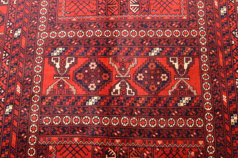 Khan Mohammadi Red Hand Knotted 56 X 810  Area Rug 100-76514 Image 8
